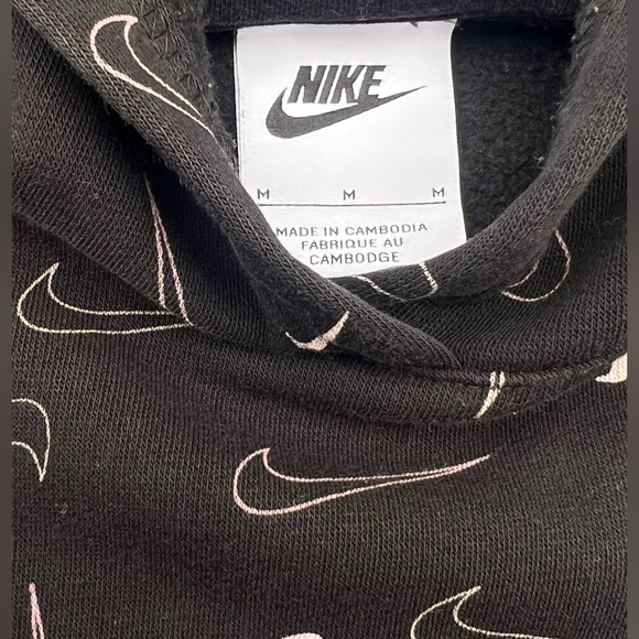 Nike Printed Logo Hoodie Sweatshirt, Youth Medium - Picture 3 of 5